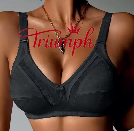 Triumph - 3-częściowy komplet 🔥 Biustonosz koronkowy Printed Comfort