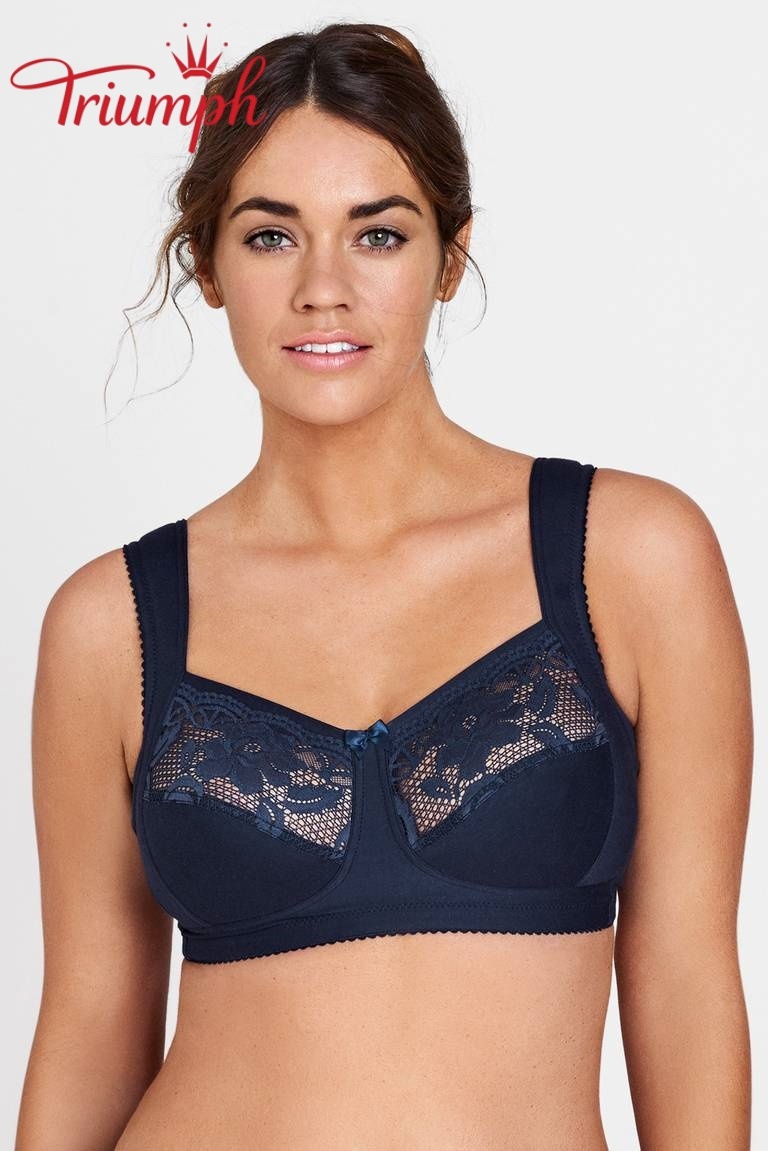 Triumph® 😊 4-dielna sada: Sexy a pohodlná klasická čipkovaná podprsenka, vhodná pre ženy s väčším poprsím.
