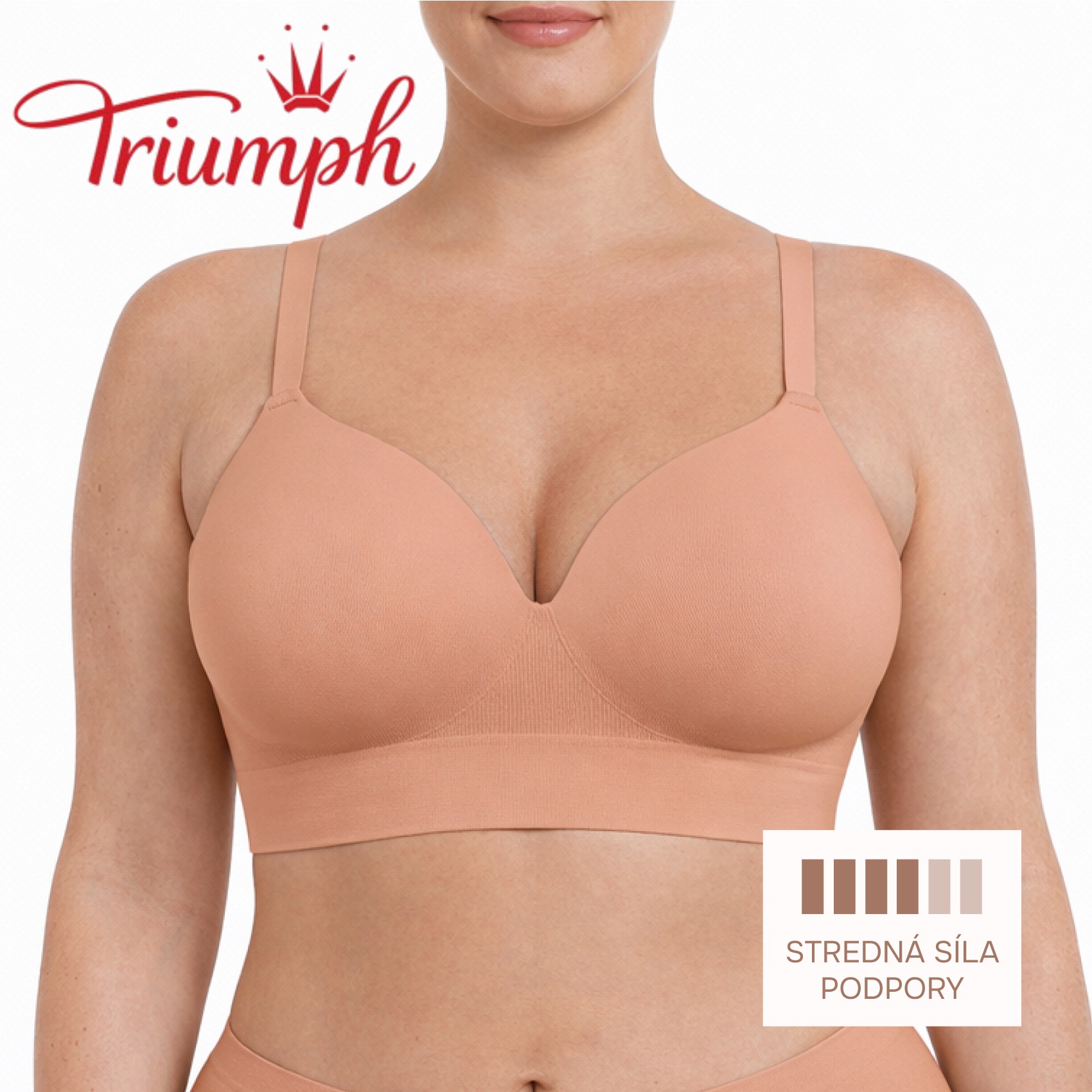 [Copy]Triumph - 4 dielna sada 🔥 Pohodlná čipková podprsenka s potlačou