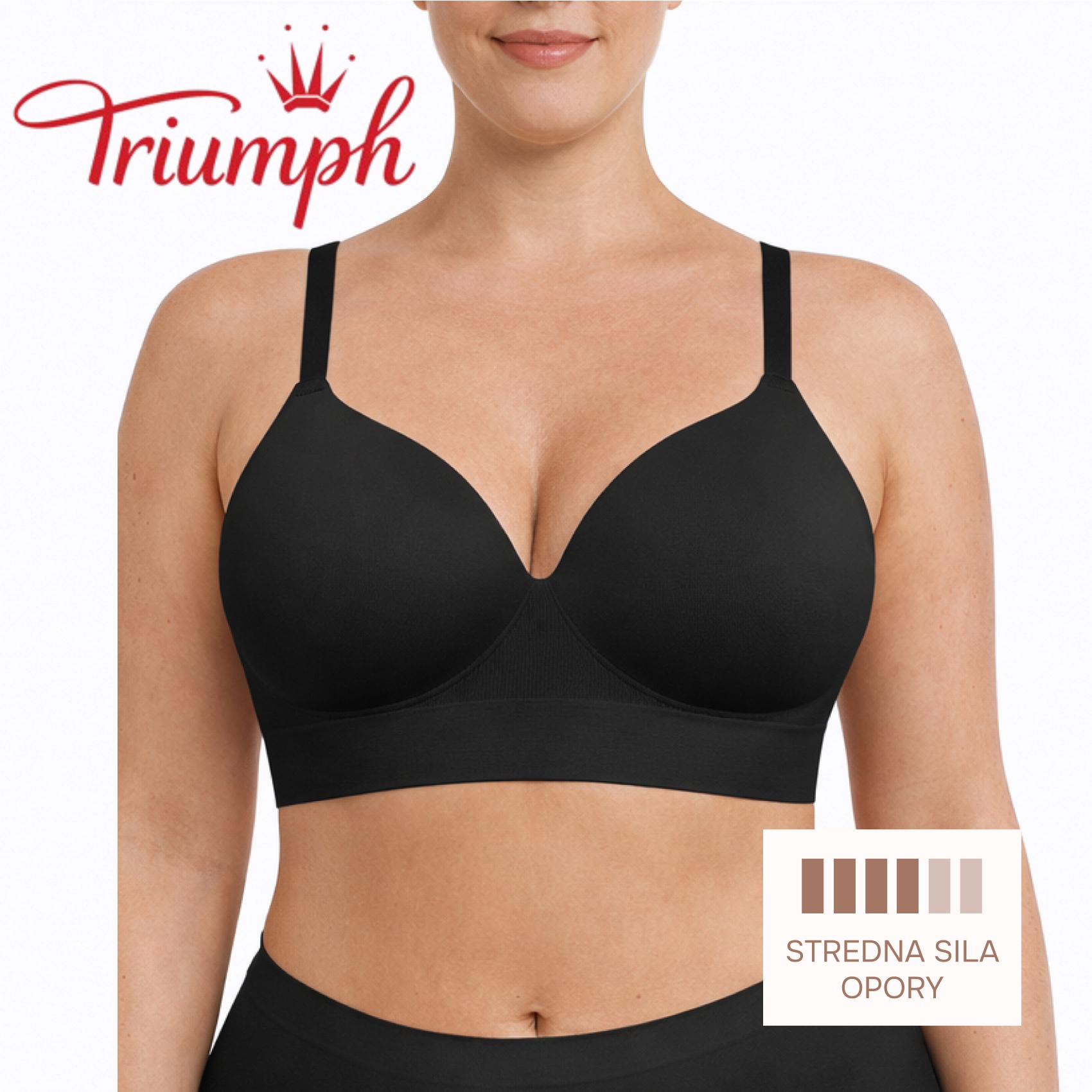 [Copy]Triumph - 4 dielna sada 🔥 Pohodlná čipková podprsenka s potlačou