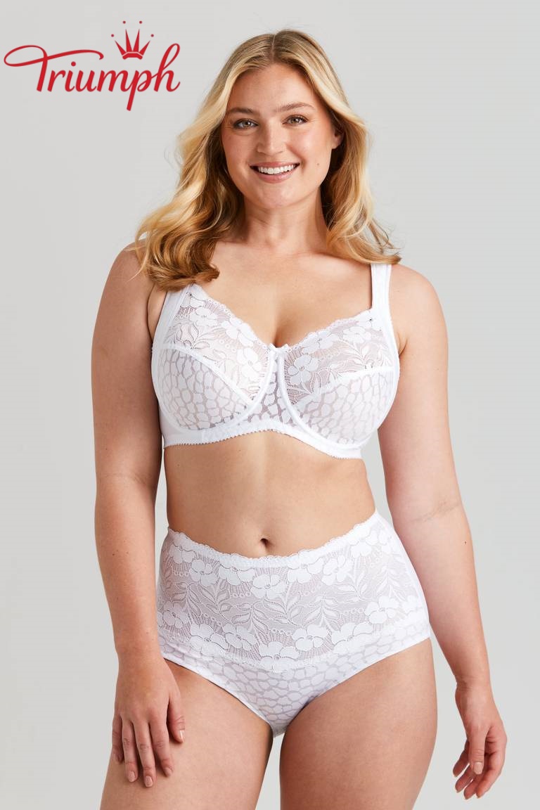 Triumph® 4-dielna súprava 😘Sexy čipkovaná bavlnená podprsenka, príjemná na pokožku