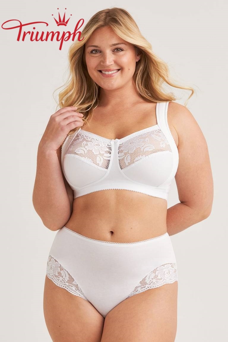 Triumph® 😊 4-dielna klasická čipkovaná podprsenka – navrhnutá špeciálne pre plnšie postavy.