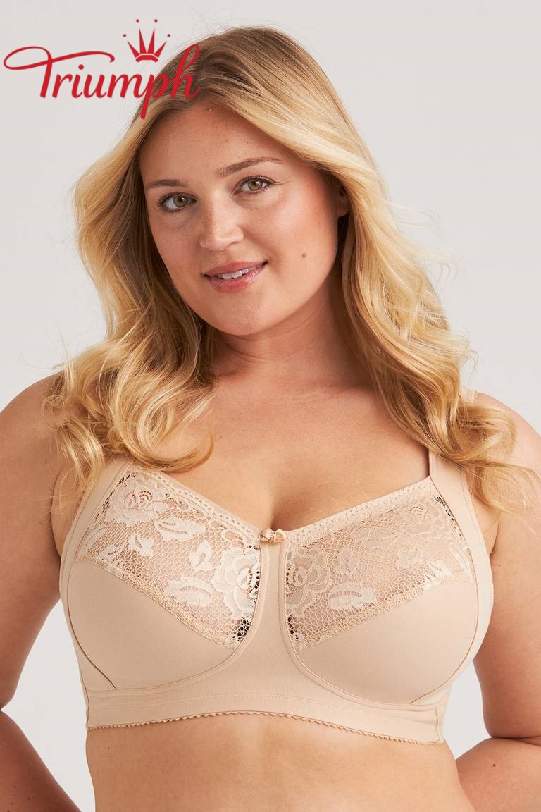 Triumph® 😊 4-dielna klasická čipkovaná podprsenka – navrhnutá špeciálne pre plnšie postavy.