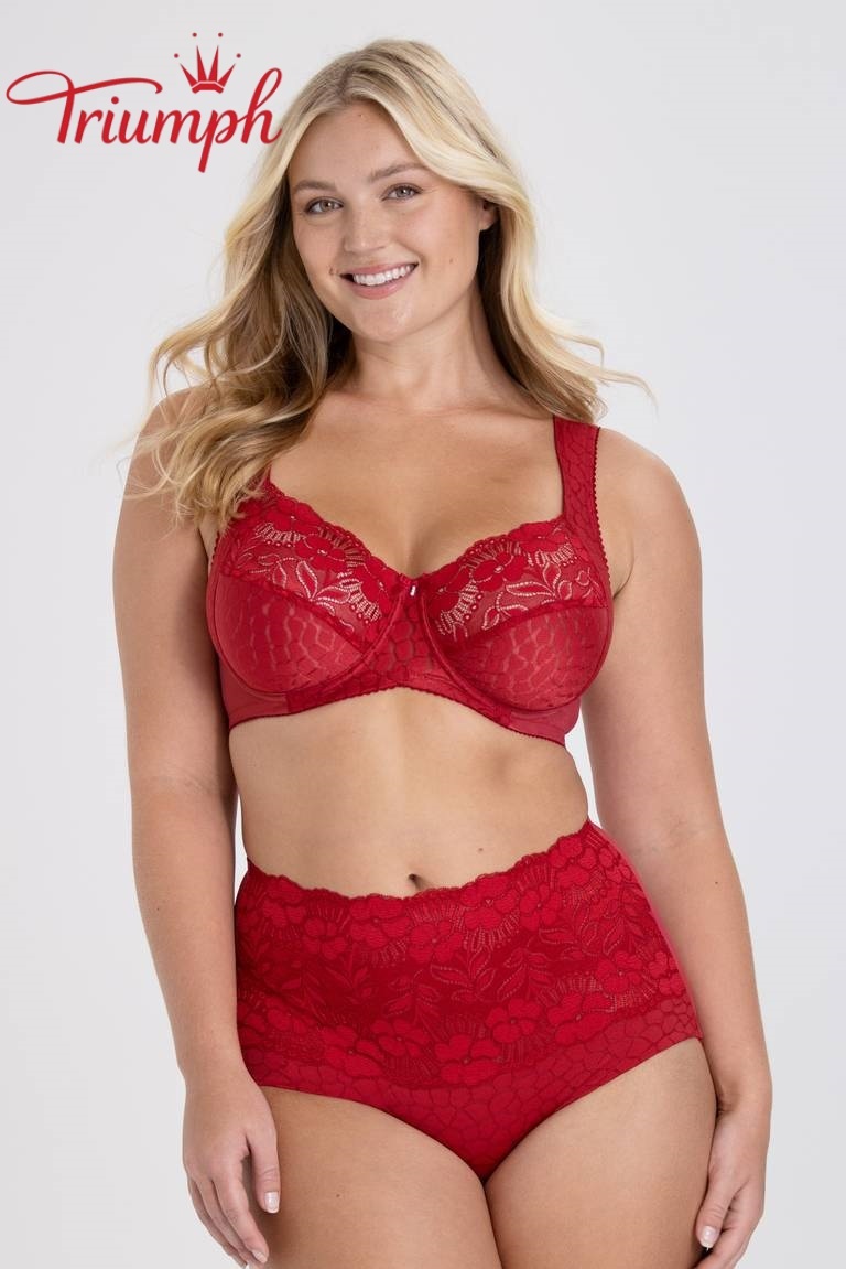 Triumph® 4-dielna súprava 😘Sexy čipkovaná bavlnená podprsenka, príjemná na pokožku