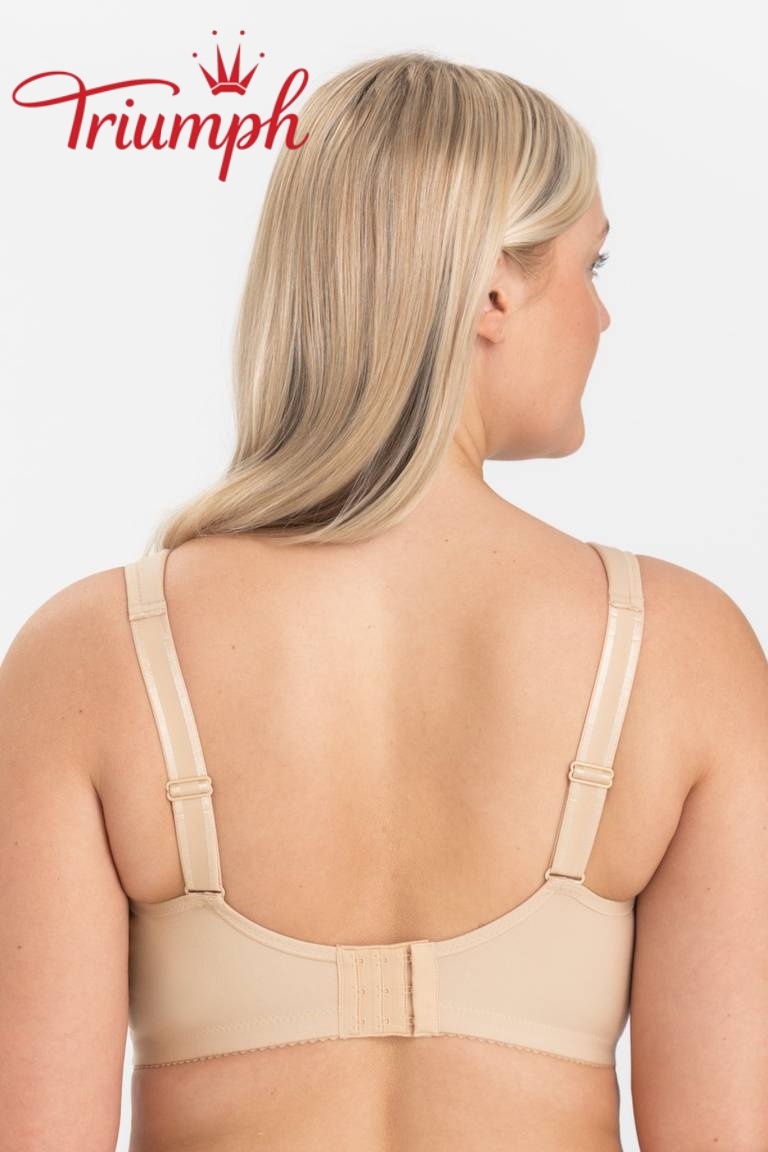 Triumph® 4-dielna súprava 🥰 Vyšívané podprsenky z čistej bavlny – dostupné v rôznych farbách a veľkostiach