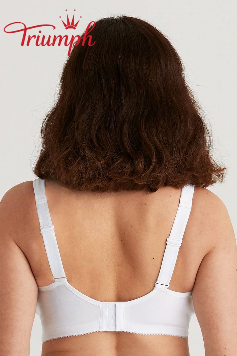Triumph® 4-dielna súprava 🥰 Vyšívané podprsenky z čistej bavlny – dostupné v rôznych farbách a veľkostiach