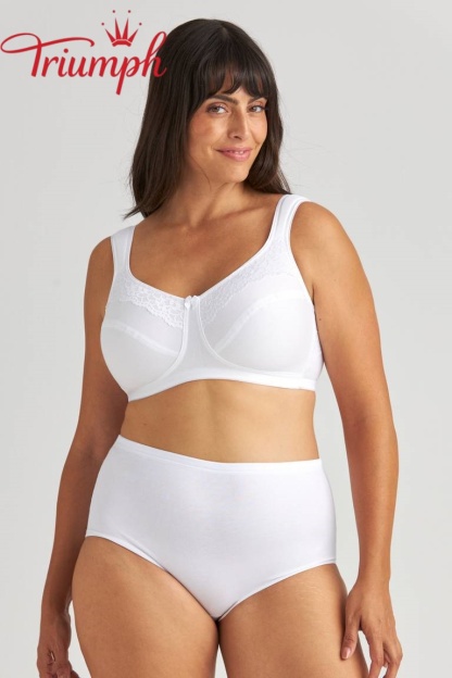 Triumph® 4-dielna súprava 🥰 Pohodlná podprsenka z čistej bavlny, vhodná pre ženy s väčším poprsím.