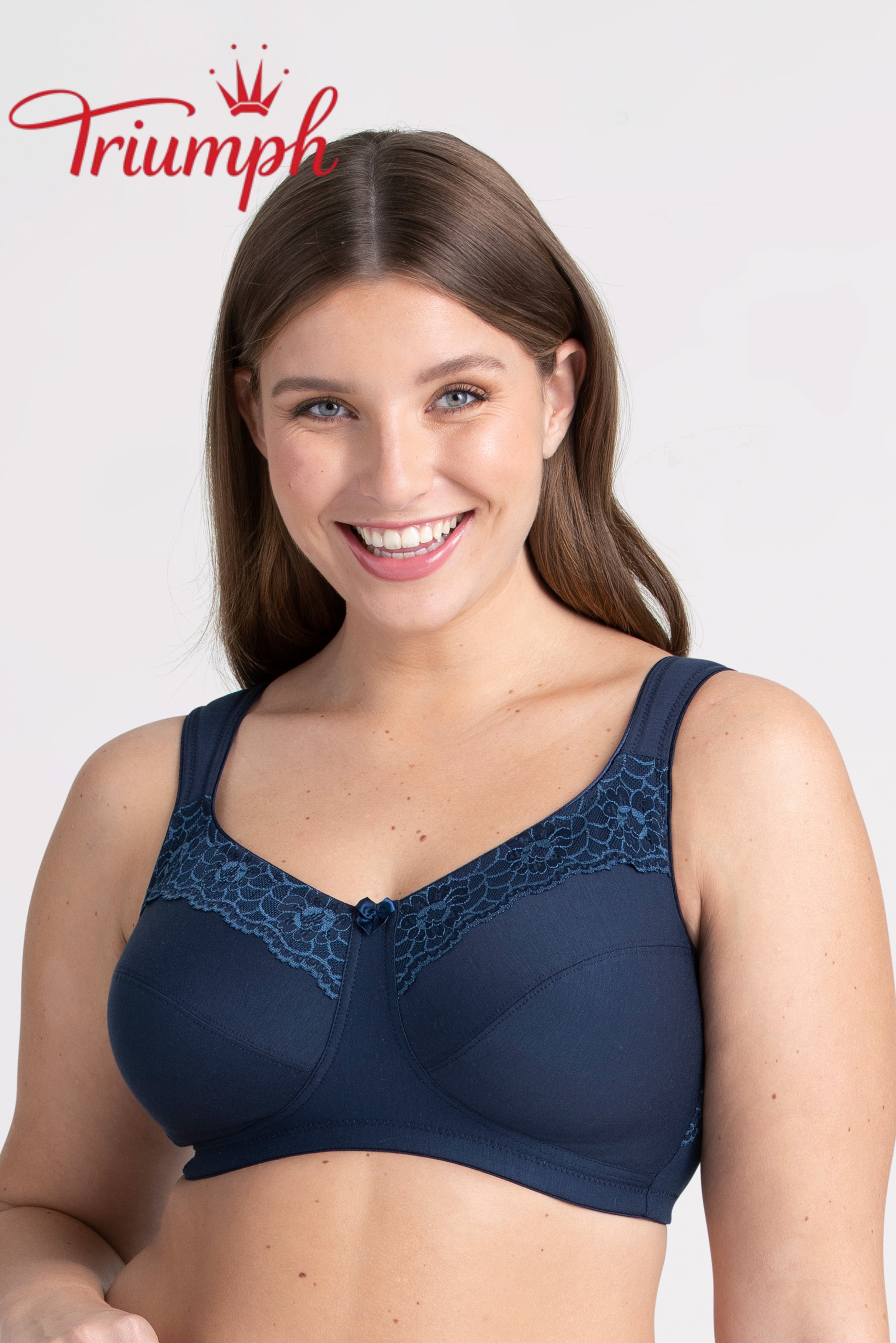 Triumph® 4-dielna súprava 🥰 Pohodlná podprsenka z čistej bavlny, vhodná pre ženy s väčším poprsím.