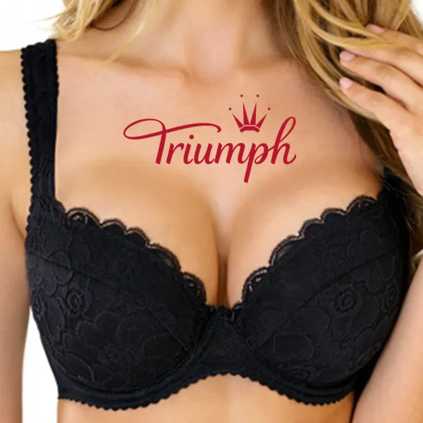 Triumph - 3 kusy. 💥květinová vyšívaná krajková podprsenka-1