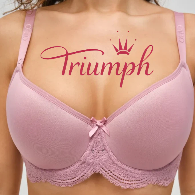 Triumph - 3 kusy 🔥Podprsenka s krajkovými panely pro větší velikosti 