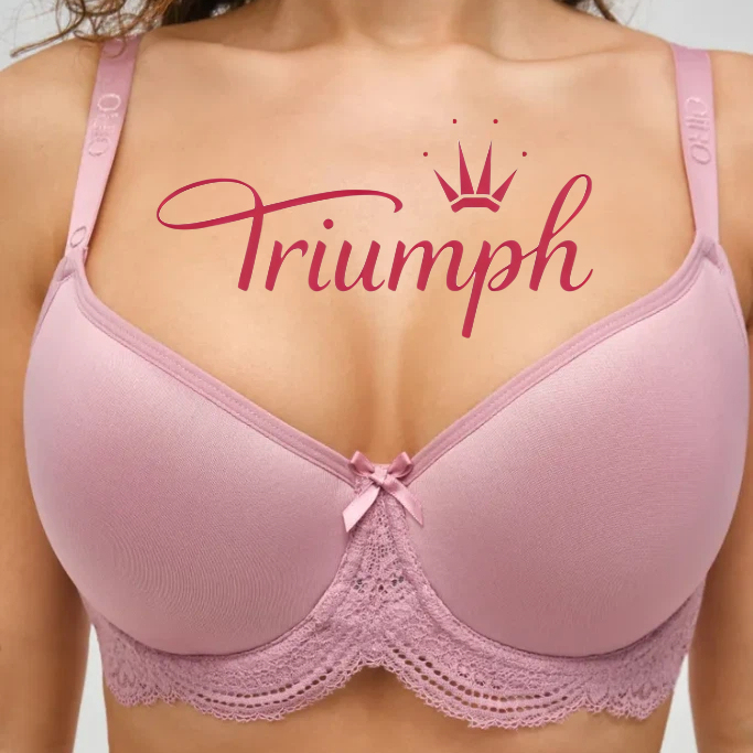 Triumph - 3 kusy 🔥Podprsenka s krajkovými panely pro větší velikosti 2025