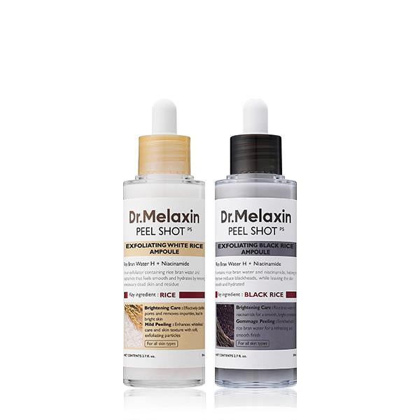 Dr. Melaxin – Reis-Peel-Shot-Duo für Glow & verfeinerte Hauttextur | 1+1 GRATIS