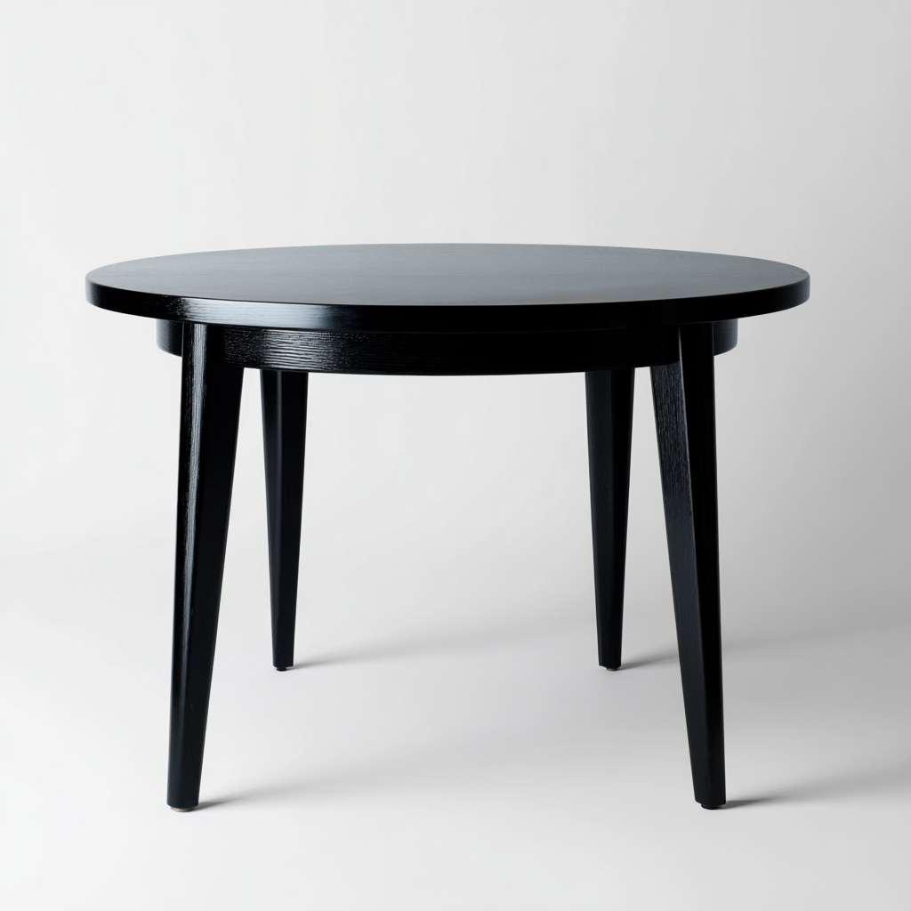 Table à manger - Bois - 90x90x75 cm - Noir - Moderne-Cozyilo