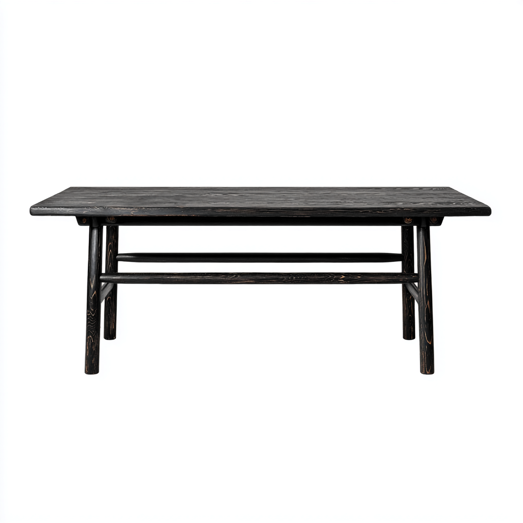 Table à manger-bois-180x90x75 cm-noir-style contemporain-Cozyilo