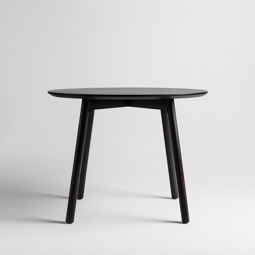 Table à manger - Bois - 82x82x74 cm - Noir - Moderne-Cozyilo