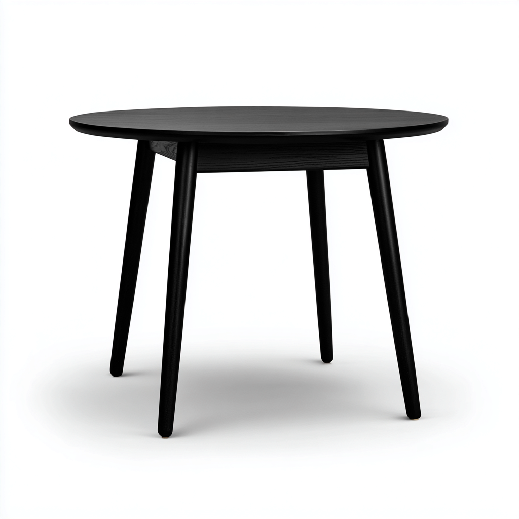 Table à manger - Bois - 88x88x74 cm - Noir - Moderne-Cozyilo