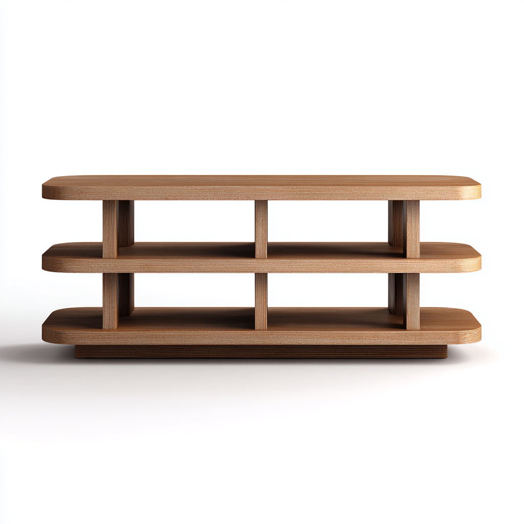 Meuble TV - Bois - 150x40x55 cm - Chêne - Style Moderne-Cozyilo