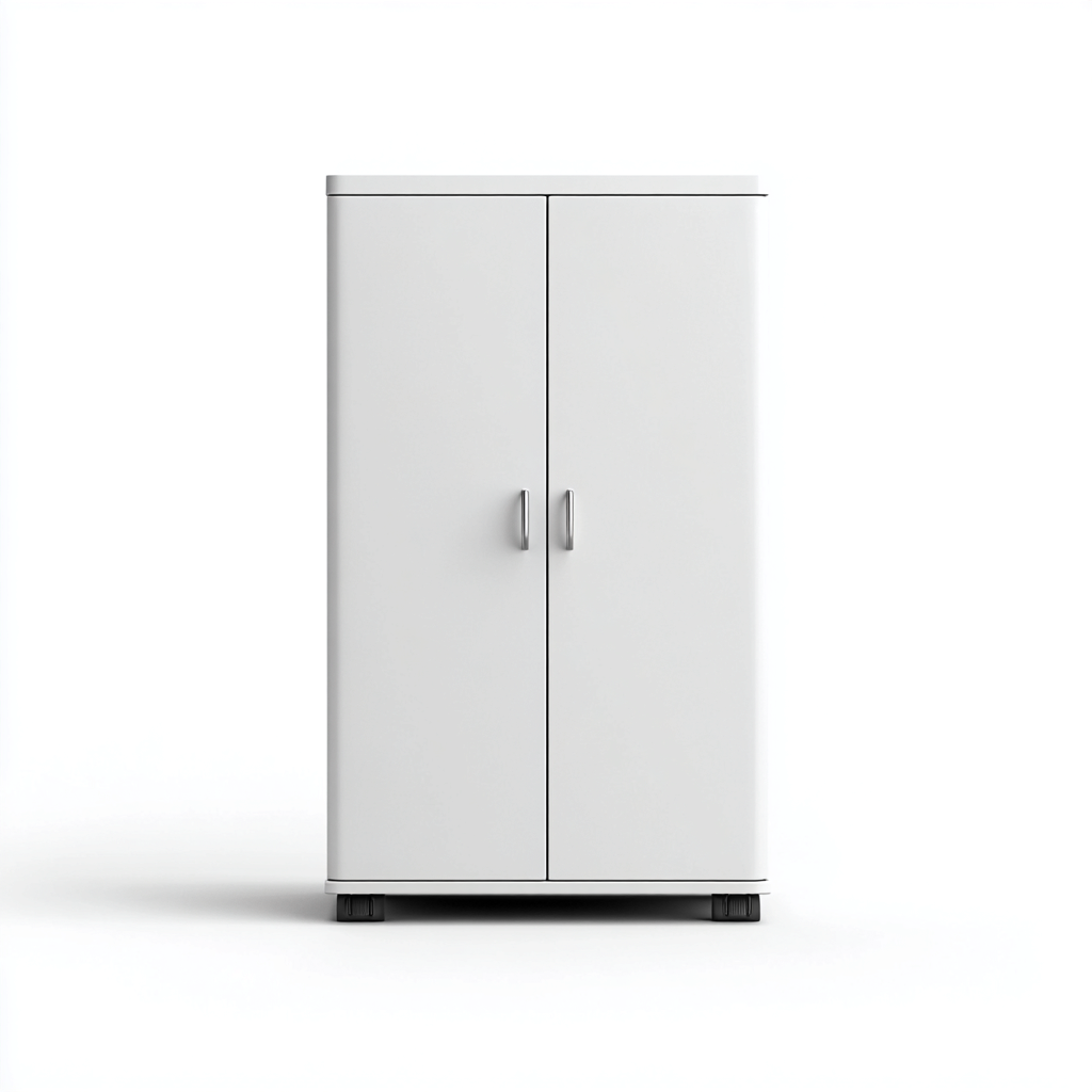 Armoire - MDF - 92x52x168 cm - blanc - style moderne-Cozyilo