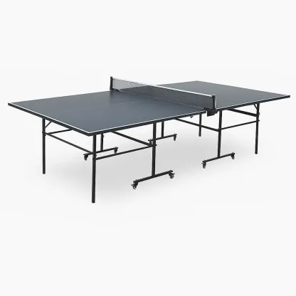 Table de ping-pong pliable en MDF noir 274x152.5x76 cm-Mobitroa