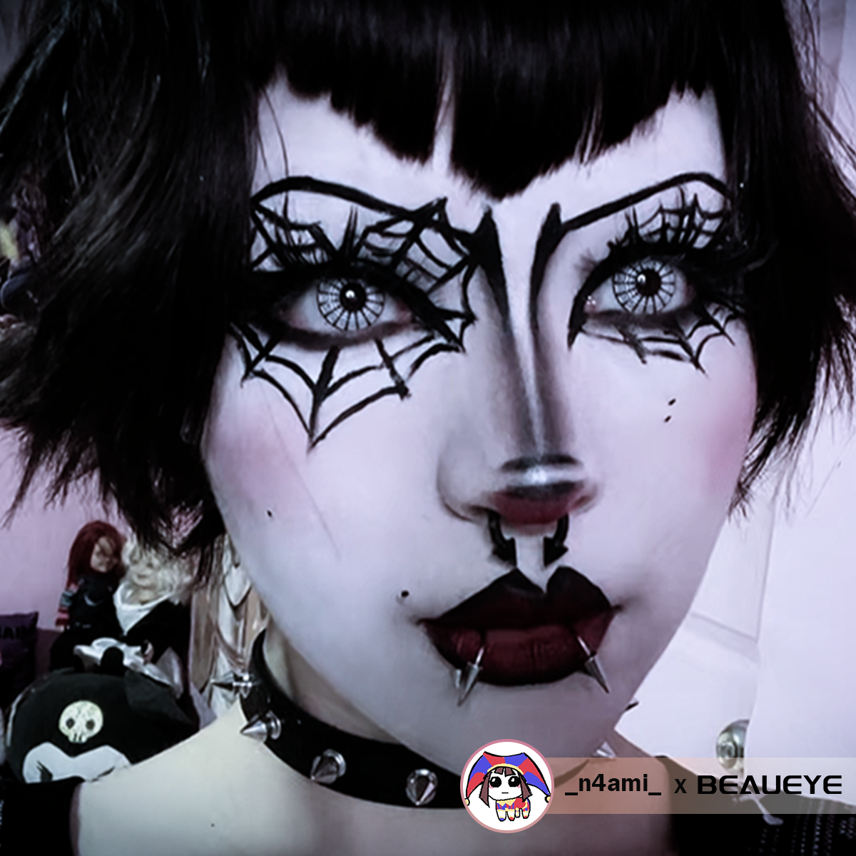 Halloween SpiderWeb White Coloured Contact Lenses