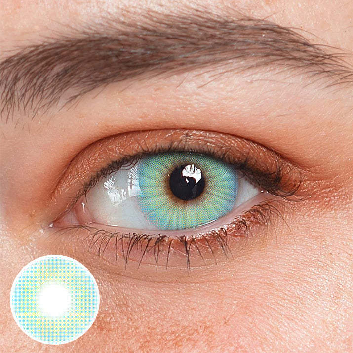 Polar Light Blue Prescription Coloured Contact Lenses
