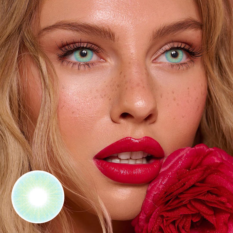 Polar Light Blue Prescription Coloured Contact Lenses
