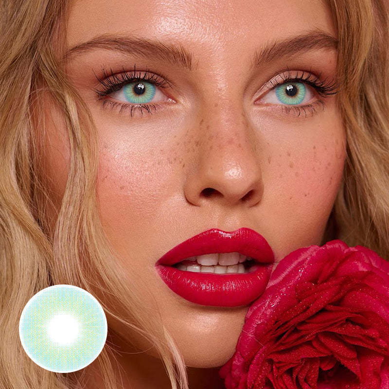 Polar Light Blue Prescription Coloured Contact Lenses