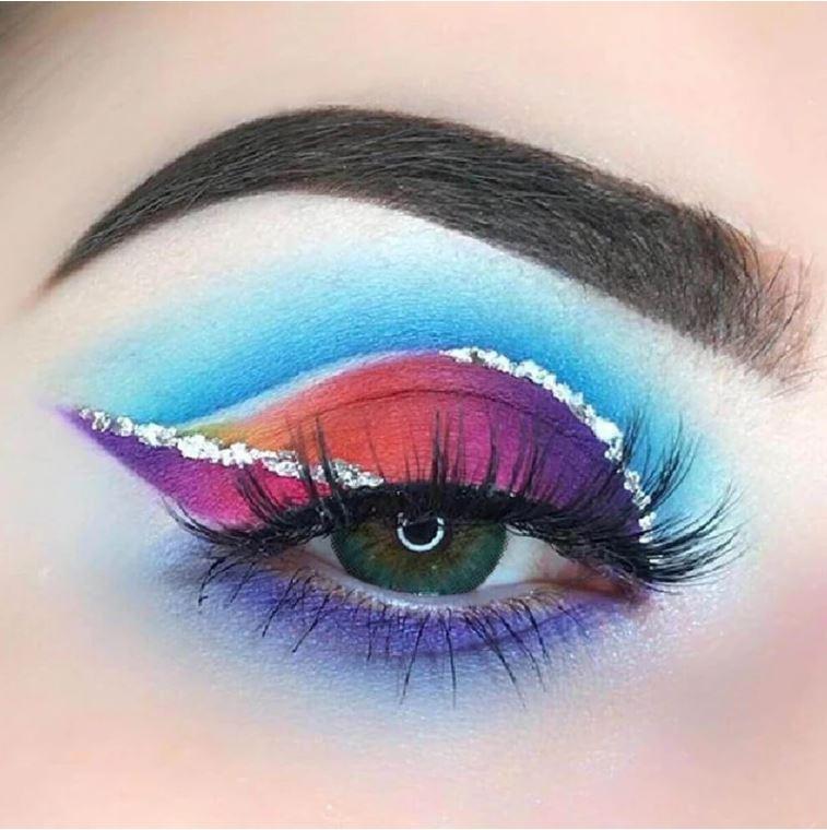 New 3-Tone Blue Coloured Contact Lenses