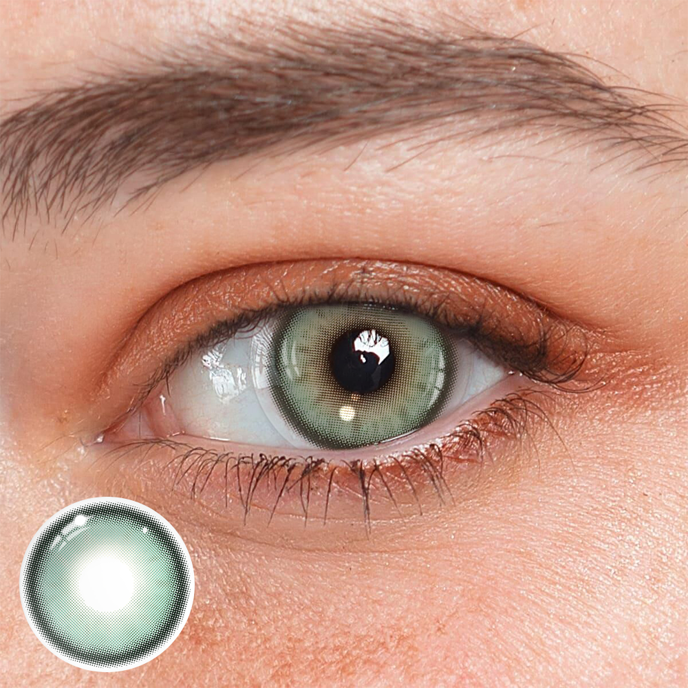 Halo Dark Green Prescription Coloured Contact Lenses