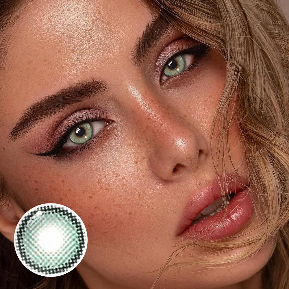 Halo Dark Green Prescription Coloured Contact Lenses