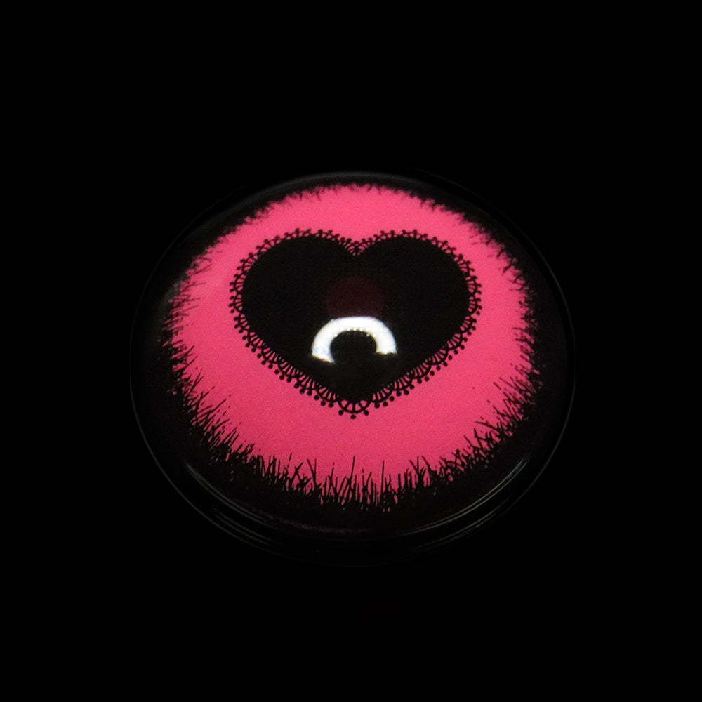 Halloween Starry Sky Anime Yandere Pink Coloured Contact Lenses