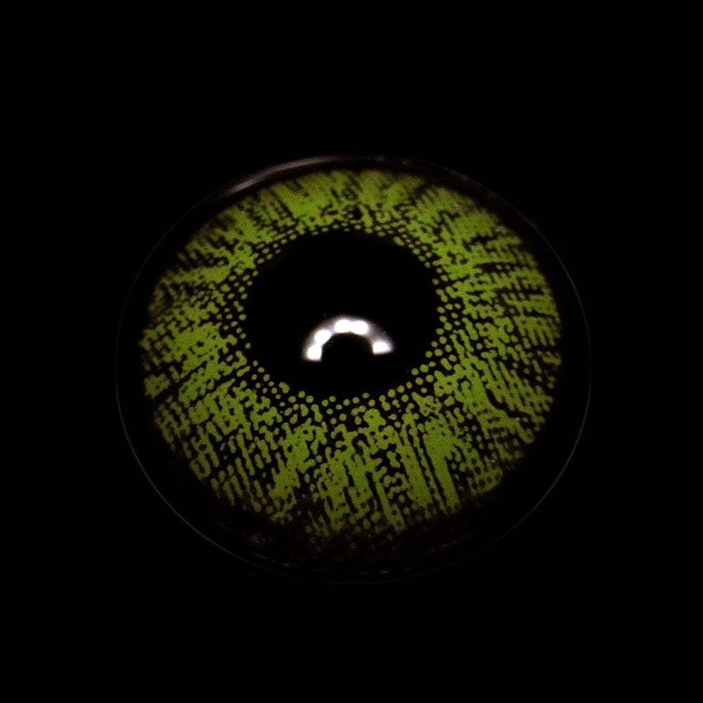 New 3-Tone Gem Green Prescription Coloured Contact Lenses