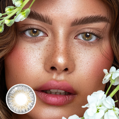 New 3-Tone Gray Prescription Coloured Contact Lenses