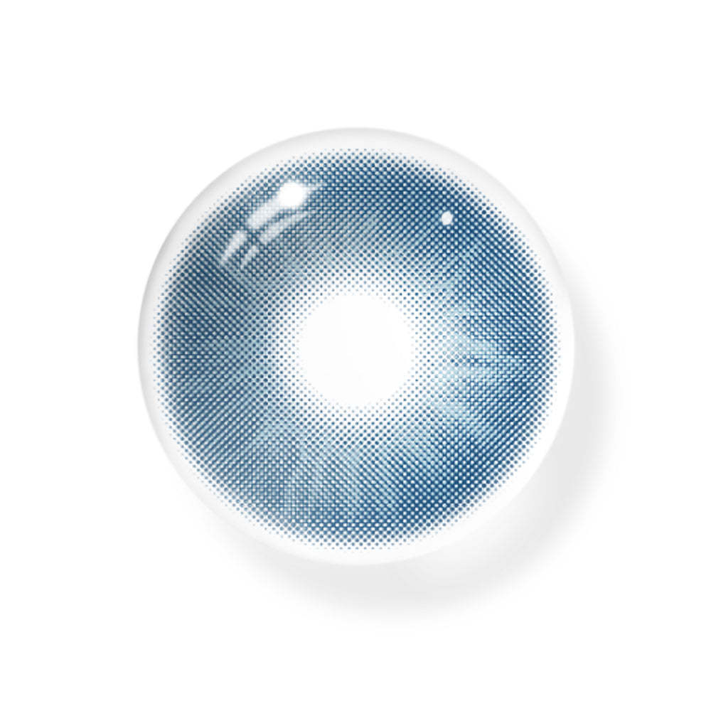 Love Story Oxytocin Blue Prescription Coloured Contact Lenses