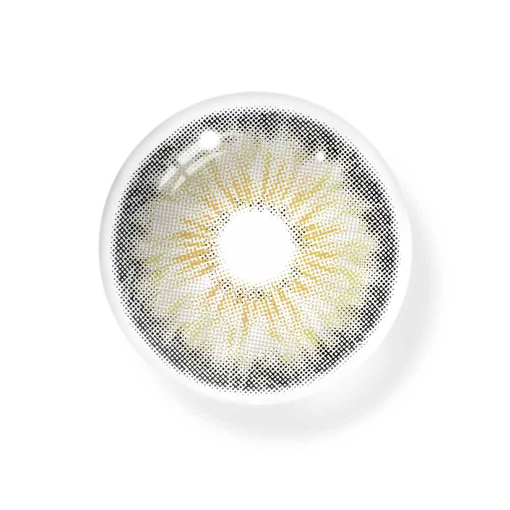 Cyrene Amber Gray Prescription Coloured Contact Lenses