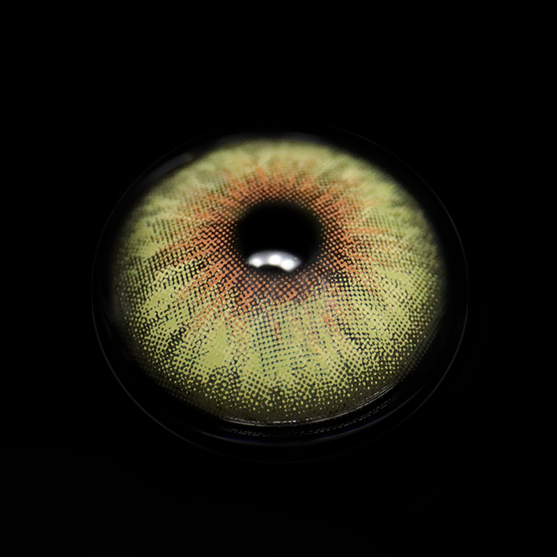 Cyrene Dark Green Prescription Coloured Contact Lenses