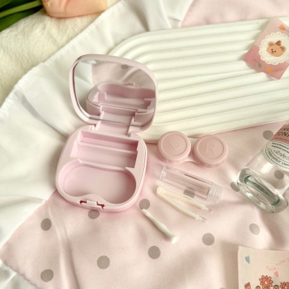 Oil Painting Tulip Rabbit Coloured Contact Lens Case