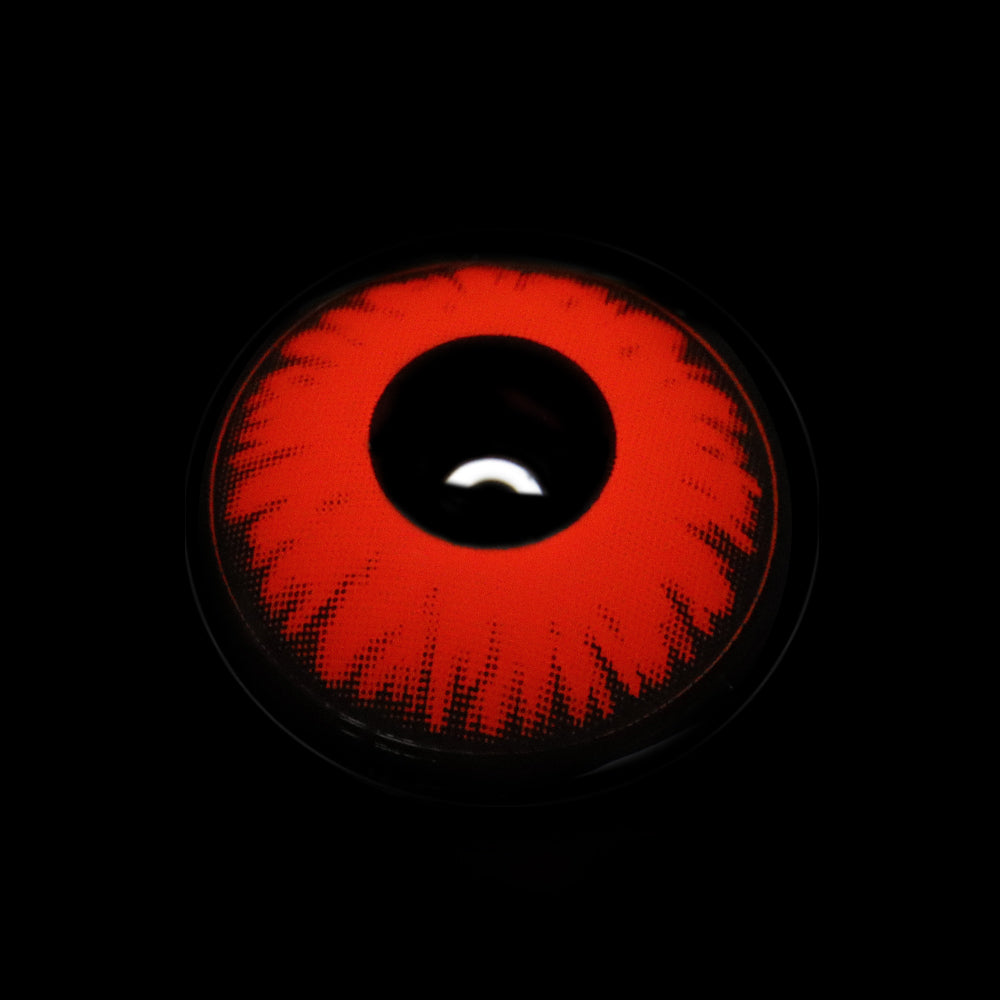Cosplay Lucifer's Eye Red Prescription Coloured Contact Lenses