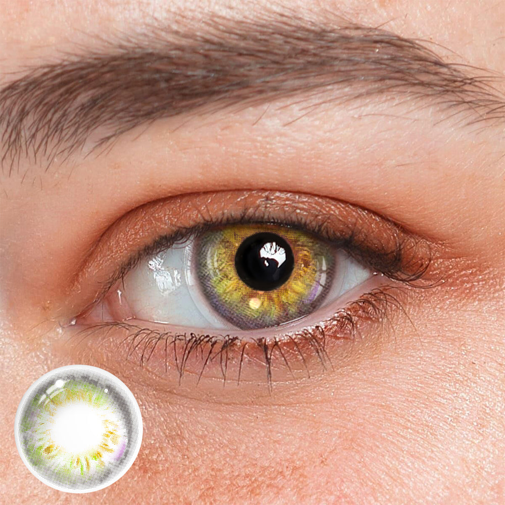 Larimar Yellow Coloured  Contact Lenses