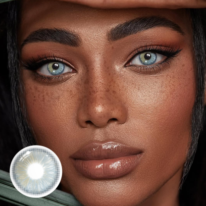 Llithyia Blue Prescription Coloured Contact Lenses