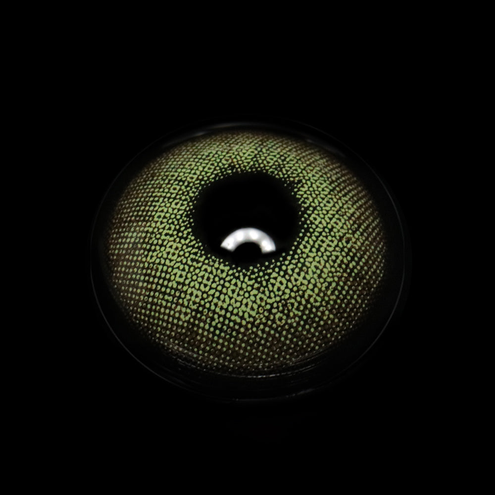 Wildcat Green Prescription Coloured Contact Lenses