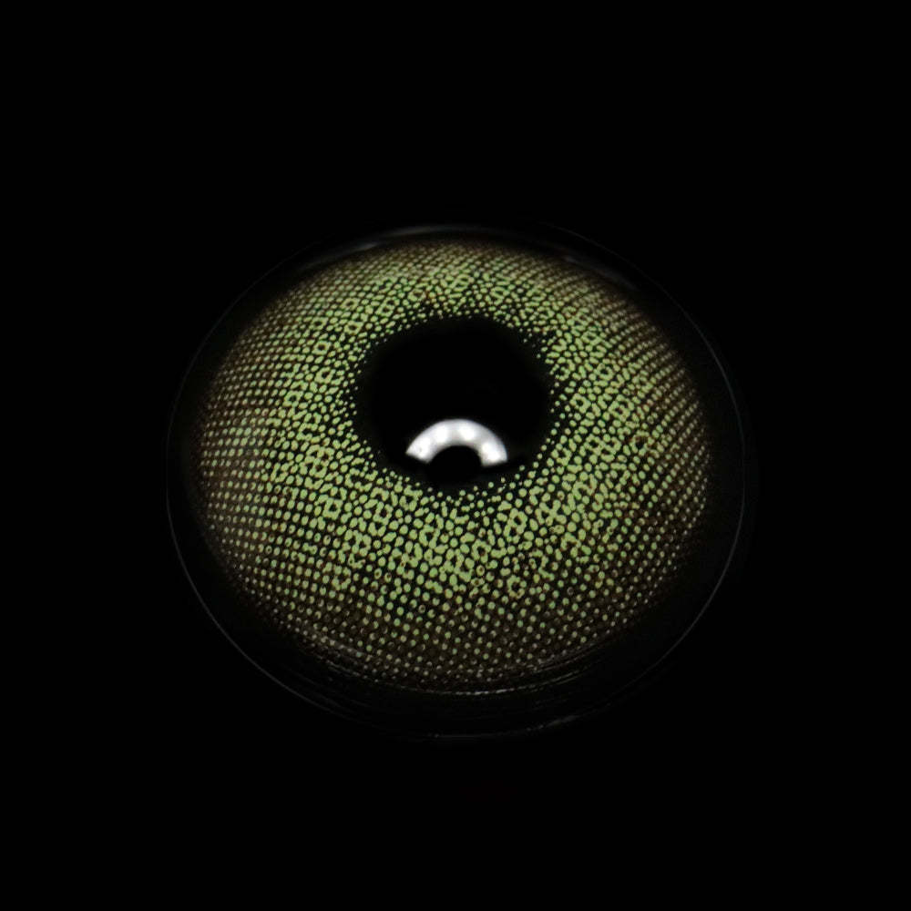 Wildcat Green Prescription Coloured Contact Lenses