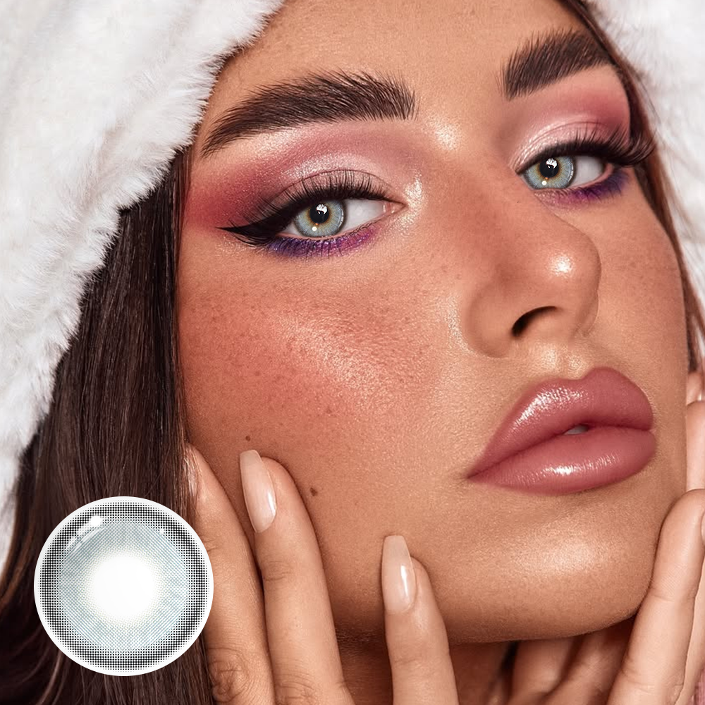 Himalaya Light Blue Prescription Coloured Contact Lenses