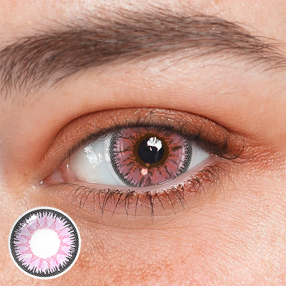 Vega Pink Prescription Coloured Contact Lenses