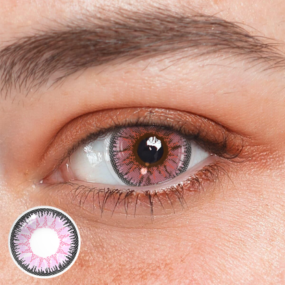 Vega Pink Prescription Coloured Contact Lenses
