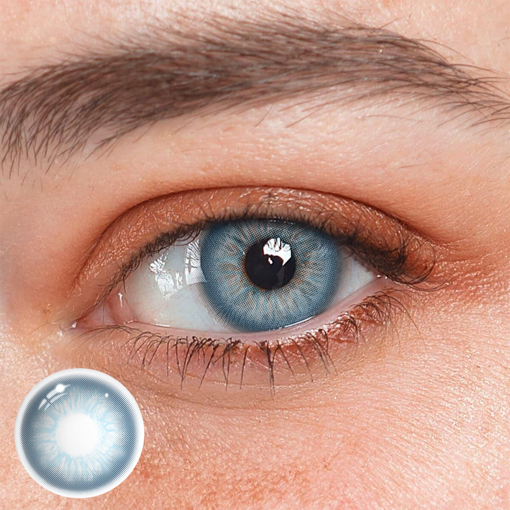 Celeste Blue Prescription Coloured Contact Lenses