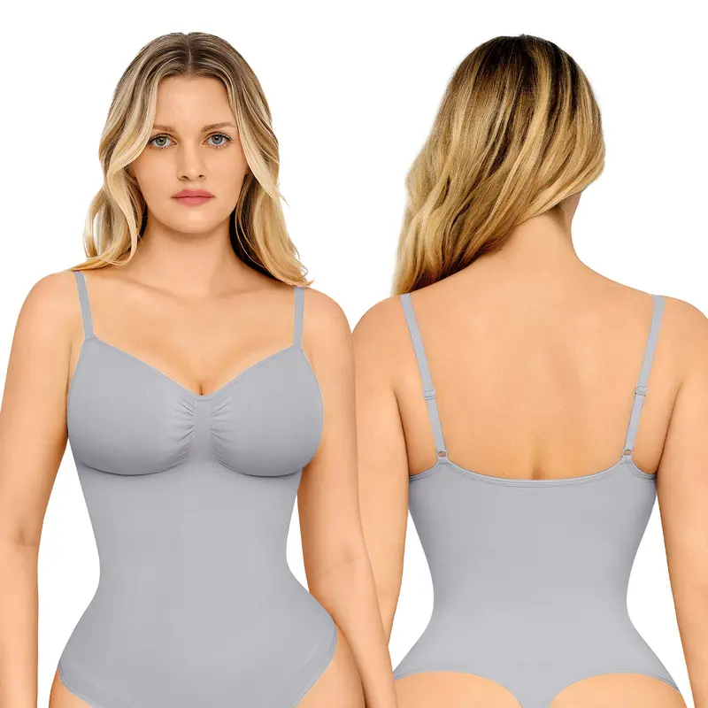 Women's Seamless Shapewear Bodysuit – Slimming, Breathable, Thong – Soft Comfort Fit
