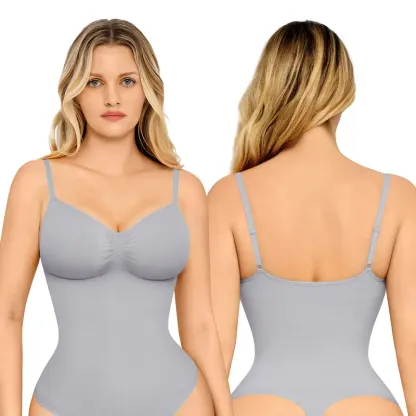 Women's Seamless Shapewear Bodysuit – Slimming, Breathable, Thong – Soft Comfort Fit