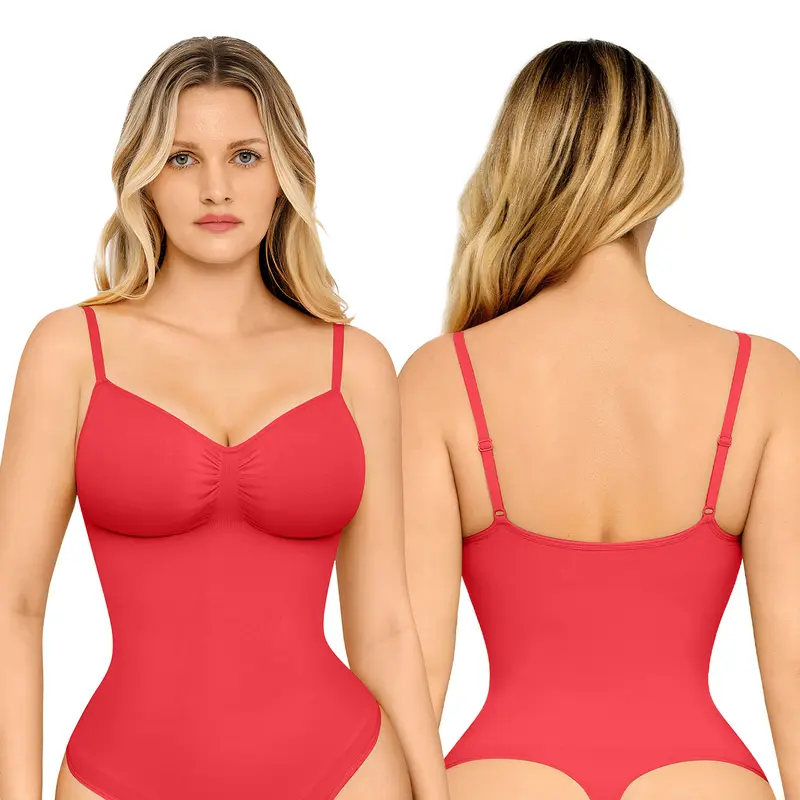 Women's Seamless Shapewear Bodysuit – Slimming, Breathable, Thong – Soft Comfort Fit