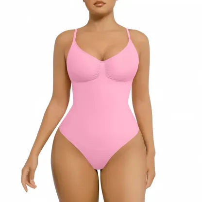 Women's Seamless Shapewear Bodysuit – Slimming, Breathable, Thong – Soft Comfort Fit